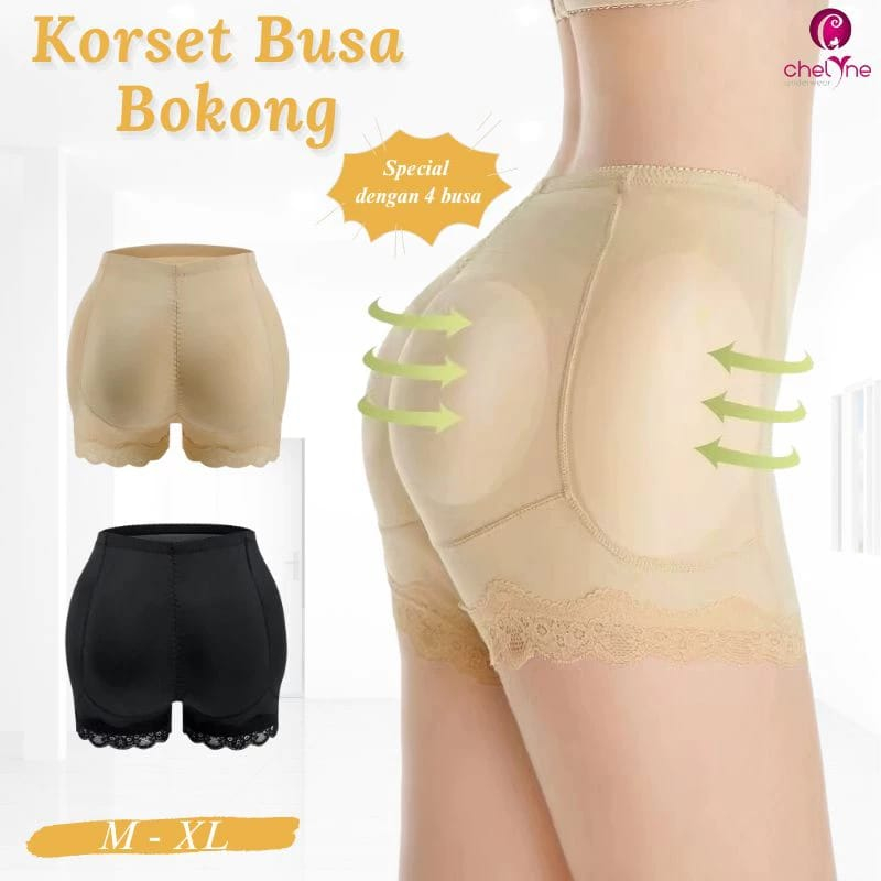 CD Short Korset Busa Pantat Chelyne V1650 Seamless Busa Bokong dan Busa Pinggul - Big Size Korset