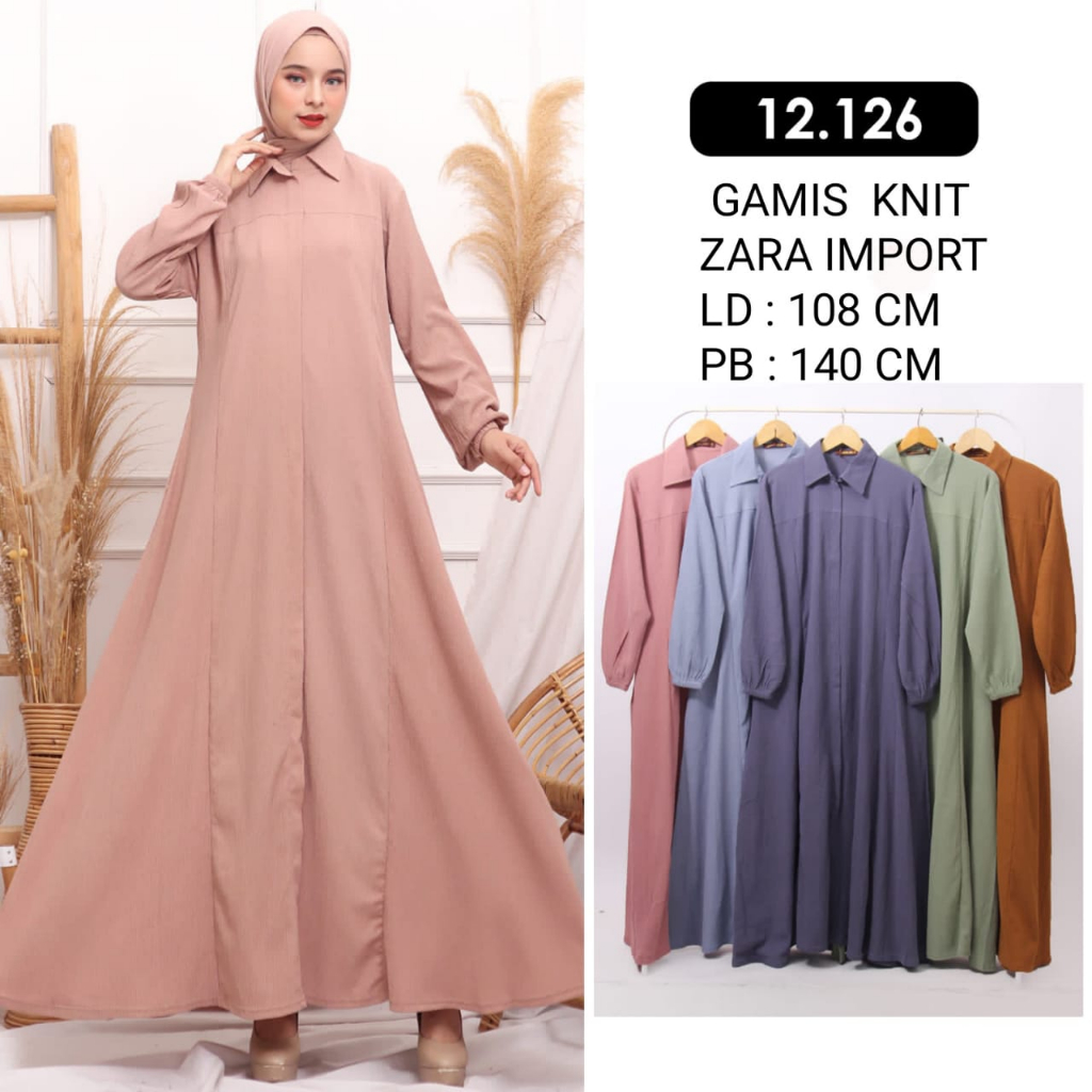 PGMTA - Gamis YMD 12126 Zahra Import Wanita Muslim Fashion Hijab Terlaris