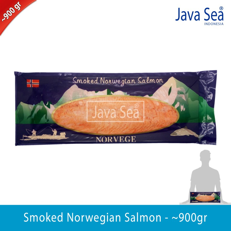 Fillet Smoked Norway Salmon pack 900gr Java Sea