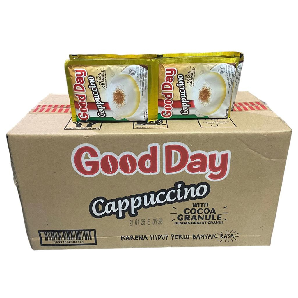 

GOOD DAY CAPPUCINO/KOPI CAPPUCINO/GOOD DAY CAPPUCINO RENCENG 10 PCS