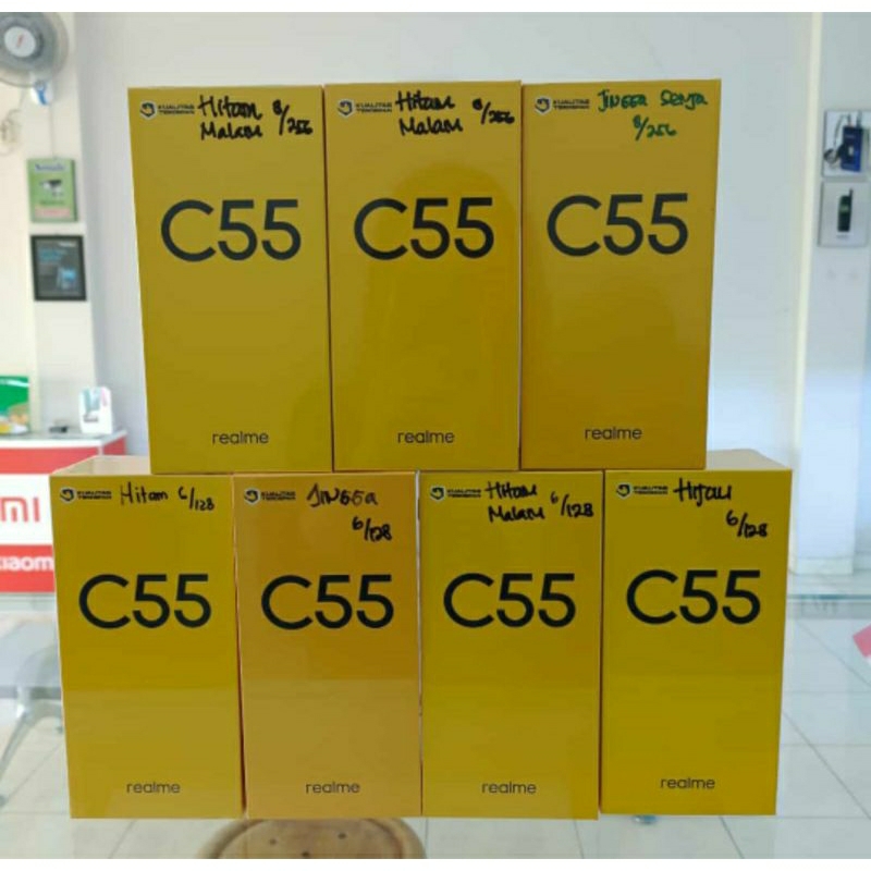 ready stok new bergaransi panjang hp realme c55, ram 8+8/265 , 64mp , baterai 5000 mah