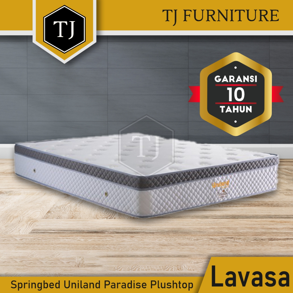 Uniland Paradise Plushtop Lavasa / Kasur Springbed - Hanya Kasur / Matras Only