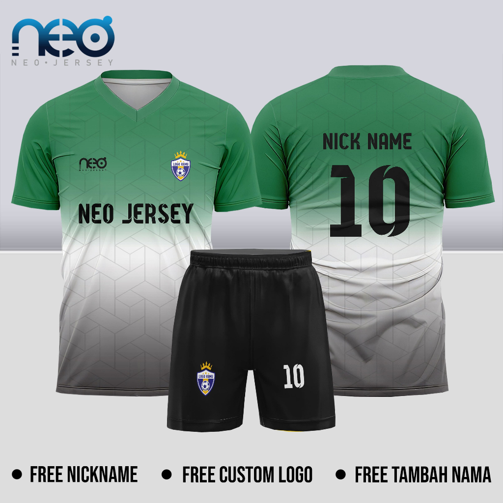 [NeoJersey] Kostum Futsal Keren Simple Kostum Bola Keren Free Nama Free Nomor Free Logo 009