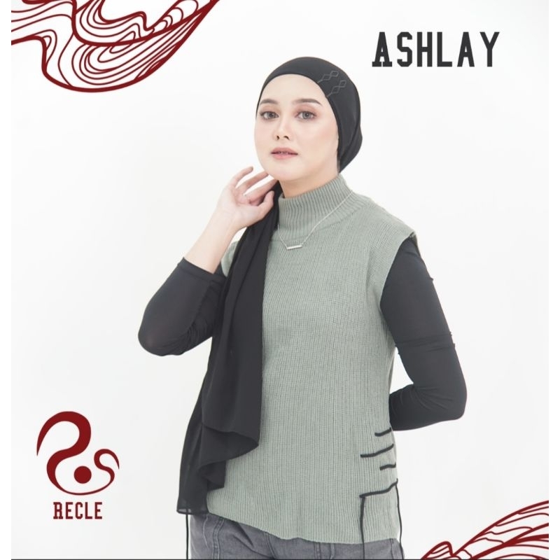Recle Sweater / Baju Rajut / Rompi / Outer Tanpa Lengan / knit Wear Premium Ashlay