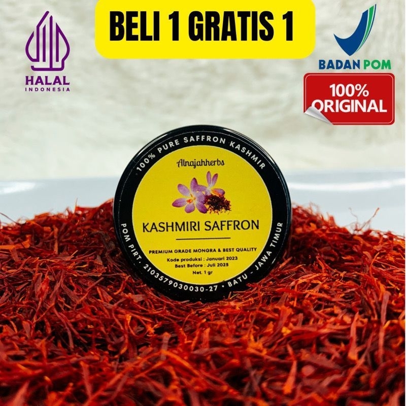 

(BUY 1 GET 1) DINKES SAFFRON Kashmir Mongra 1 Gram