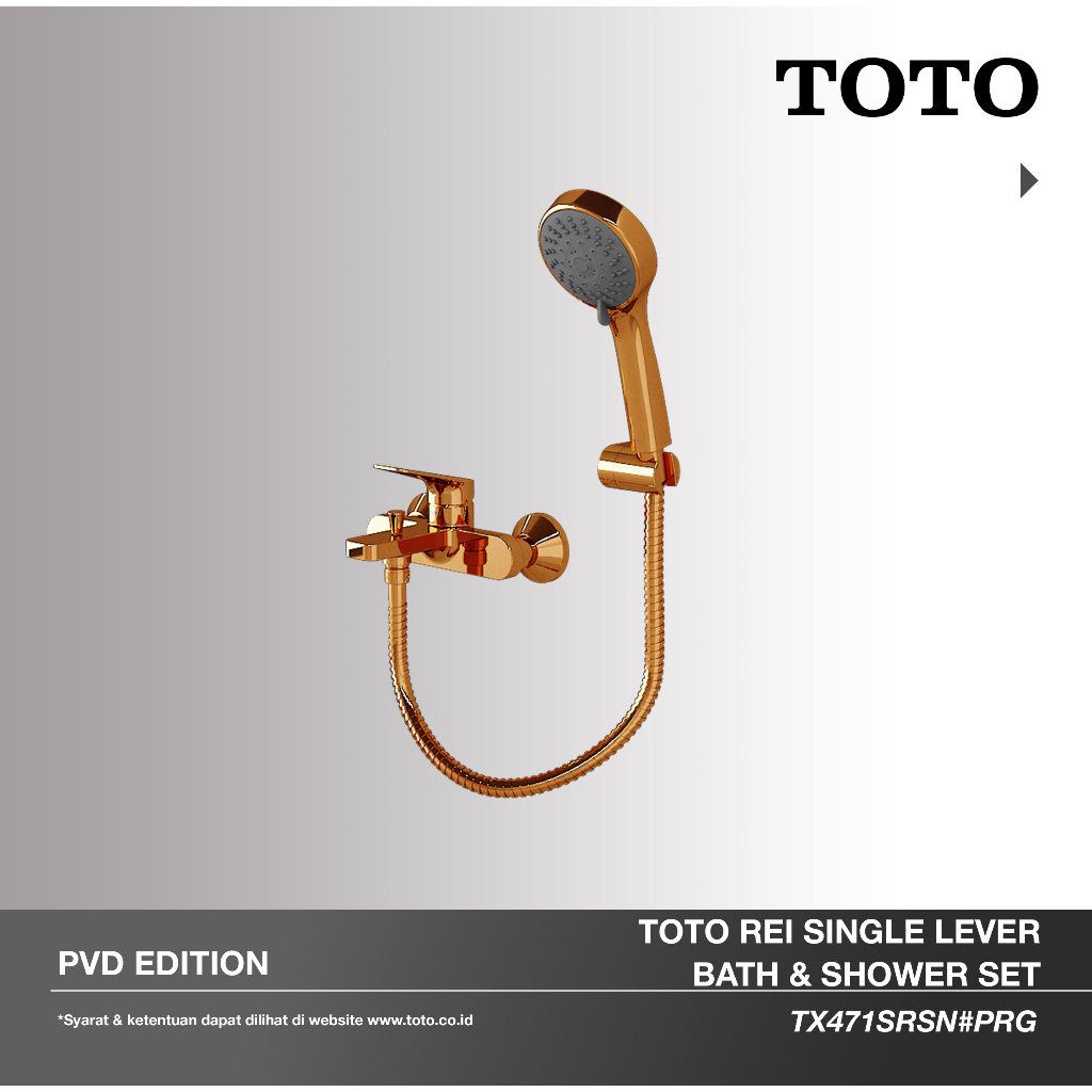 TOTO ROSE GOLD Hand Shower Set / Shower Mandi TX471SRSN