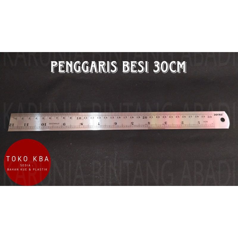 

Penggaris Besi Joyko Stainless Steel 30 cm Satuan