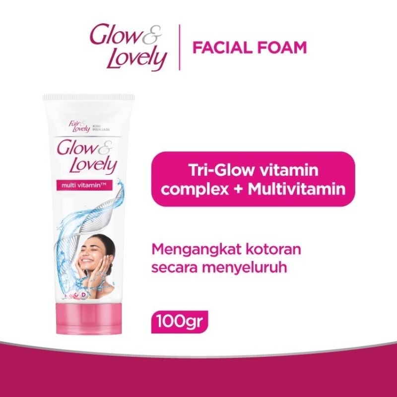 Glow and Lovely Face Wash 100 gr | Fair and Lovely Facial Foam 100 gr
