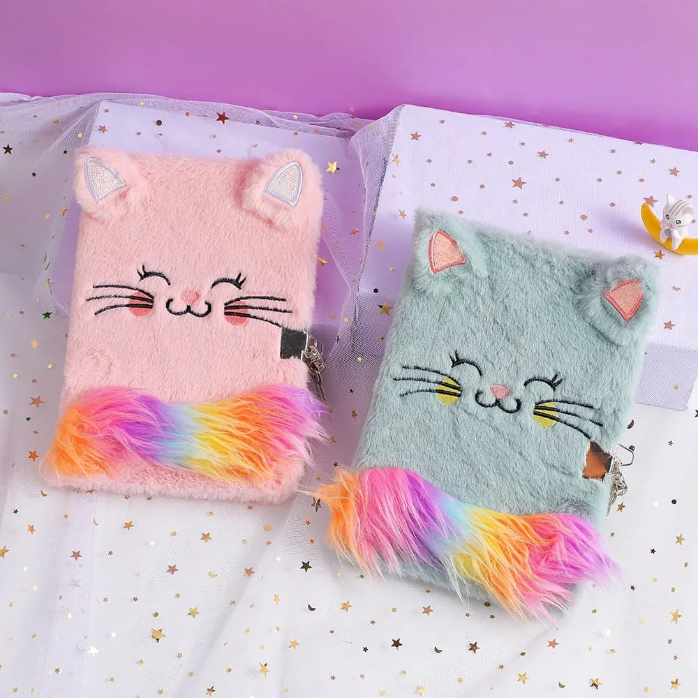 

Buku Gembok Karakter Cat Rainbow Diary Import Notebook cute for girl suitable for birthday gifts