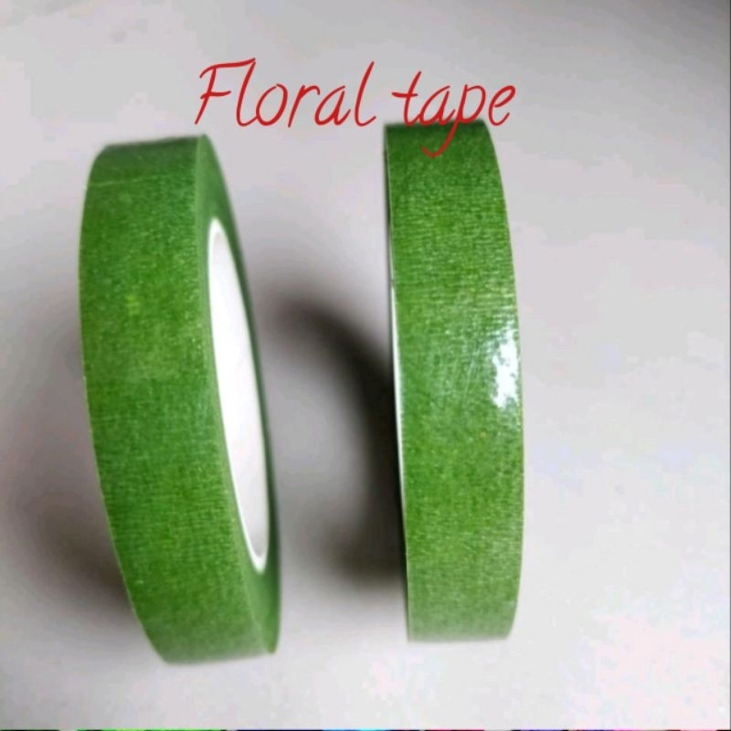 

Floral Tape Hijau / Selotip Bunga Perekat Tangkai Merangkai Bunga 1,2cm 20 yard