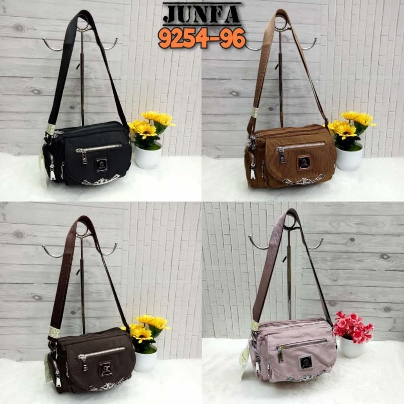 TAS WANITA SLEMPANG JUNFA MINI BAHAN KANVAS 9254 - 96