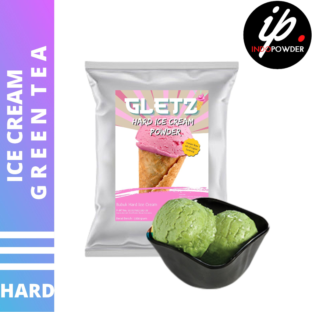 

HARD ICE CREAM GREEN TEA 1Kg - Bubuk Es Krim GREEN TEA - Bubuk Es Krim - ICE CREAM Powder 1Kg