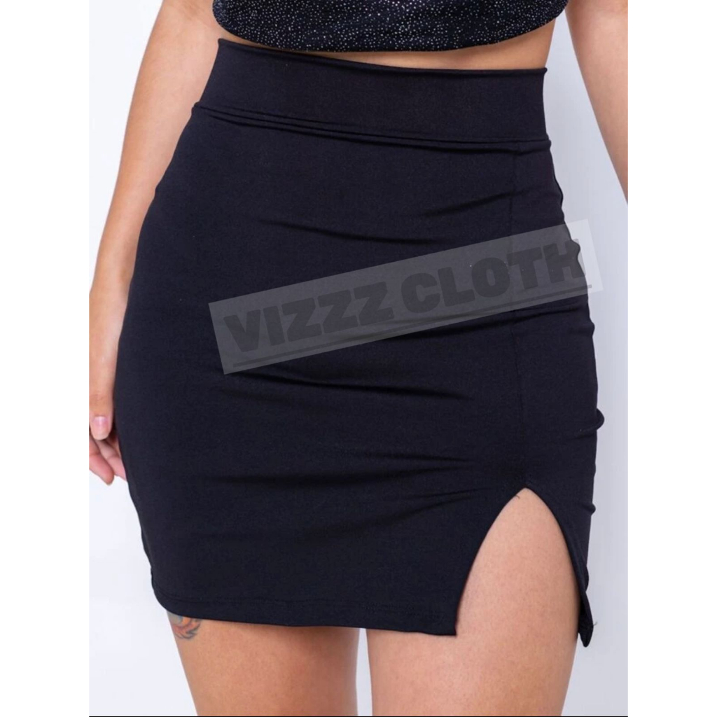ROK SPAN DEWASA MODEL BELAH DEPAN/ ROK SPAN MINI SKIRT