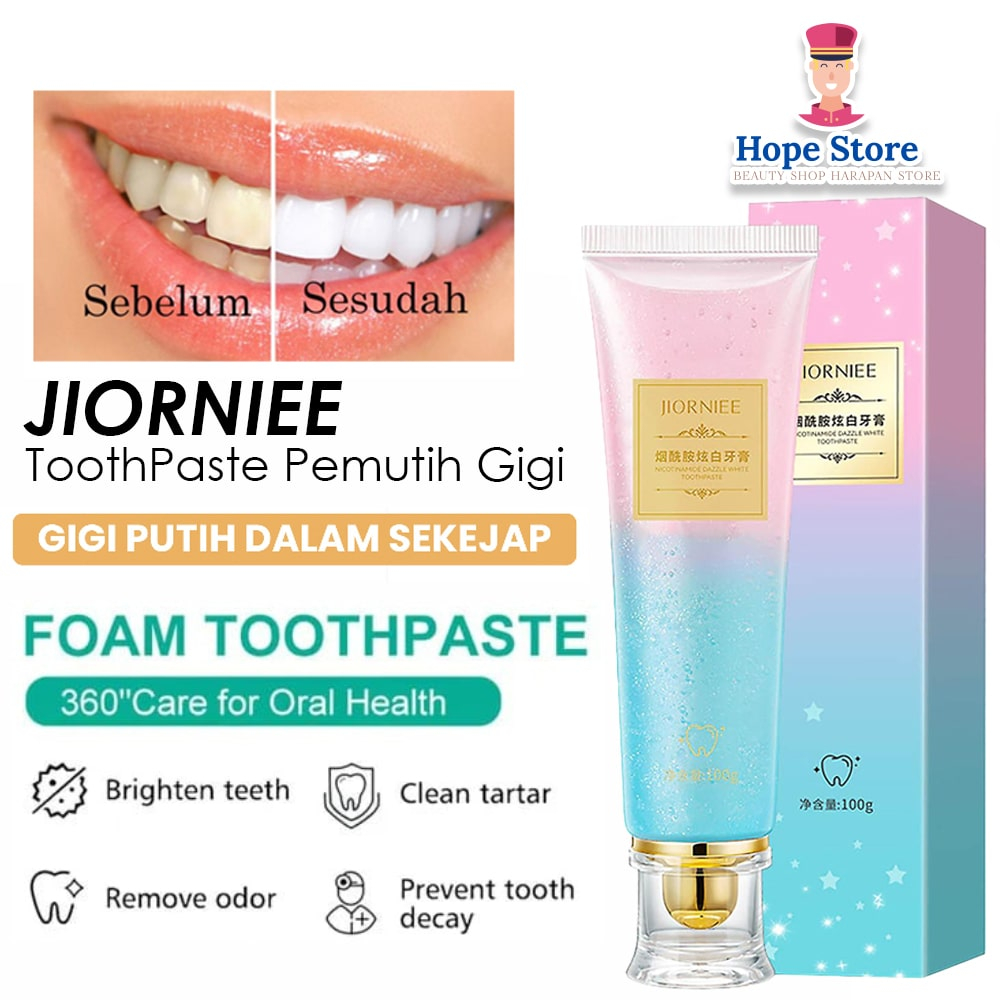 TERBARU !! JIORNIEE Pasta Gigi 100g - Odol Pemutih Gigi 100g - Pembersih Karang gigi floss scalling pemutih gigi floss scalling karang gigi murah