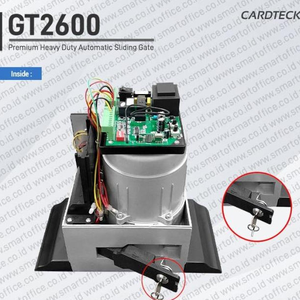 2600Kg Heavy Duty Industrial Ac Motor Sliding Gate Cardteck Gt2600