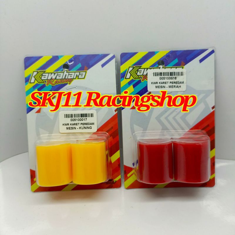 Karet Engine Mounting Monting Yamaha Mio Fino Nouvo Nmax Aerox KAWAHARA Racing Kuning Merah