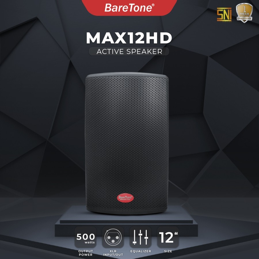 Paket Speaker Aktif Baretone 12 inch max12hd Speaker Active 12 inch Baretone max 12hd