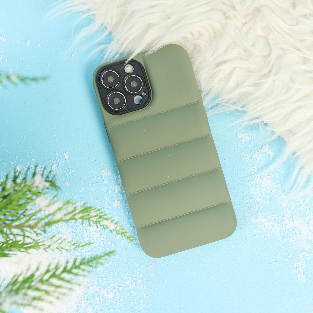 Winter Down Jacket Silicone Full Lenscover Case For Iphone X XR XS 11 12 13 14