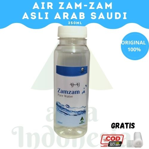 

Air Zam Zam Asli Mekkah original Al Shofa 250ml/ Air Zam Zam Arab Original Premium High Quality