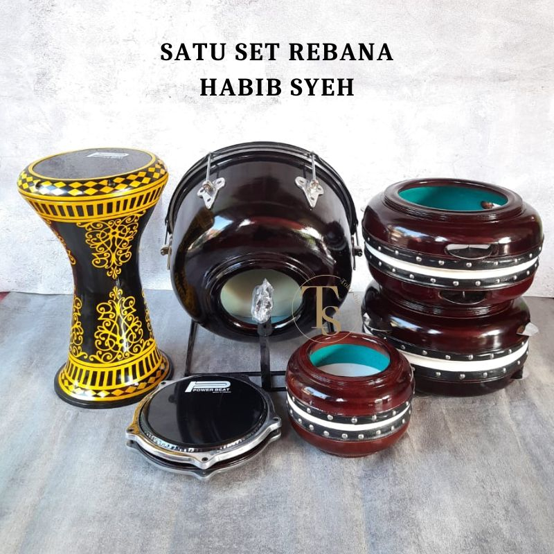 Alat Musik Rebana Habib Syeh Lengkap Satu Set