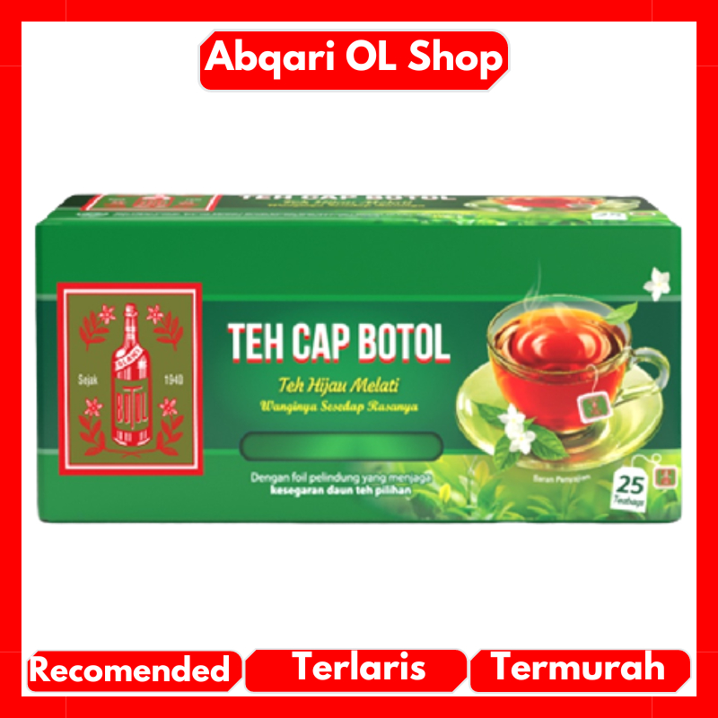 

Teh Cap Botol Teh Celup Teh HIjau Melati Kotak Isi 25 Kantong