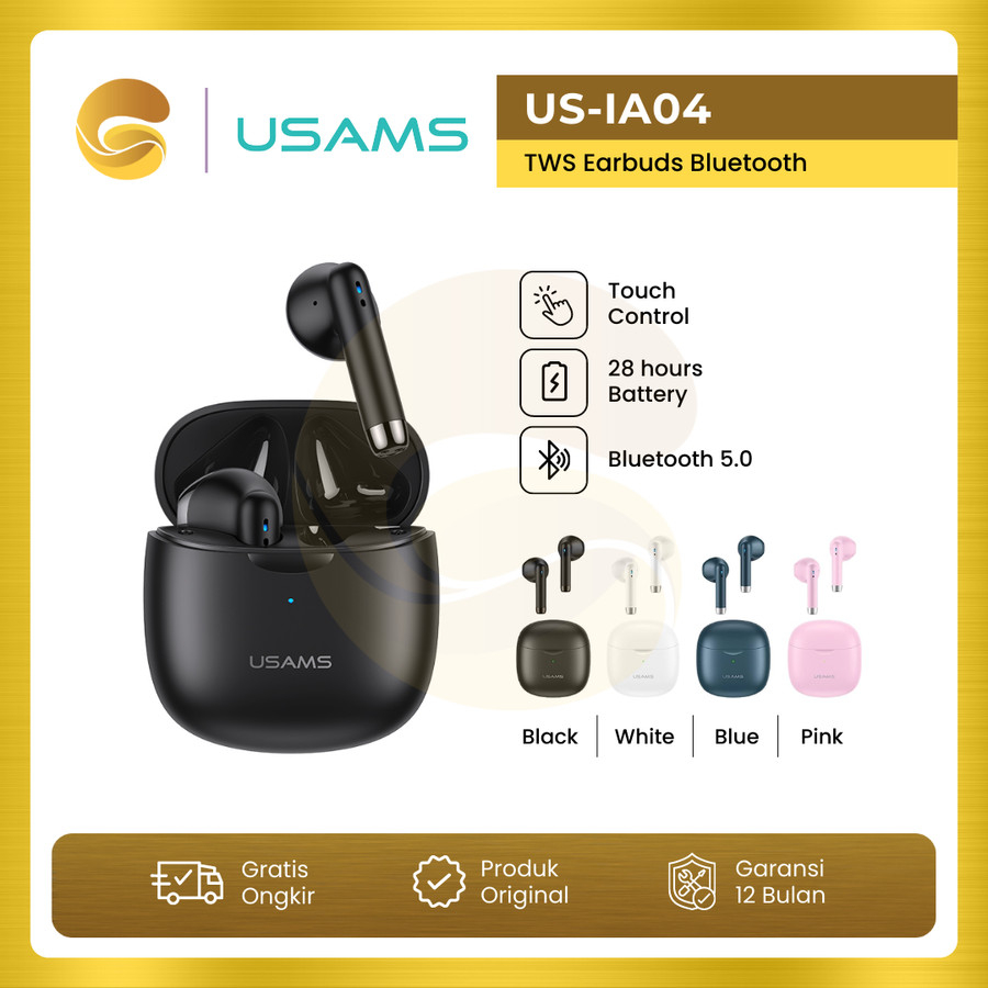 USAMS IA04 TWS Earbuds Bluetooth V5.0