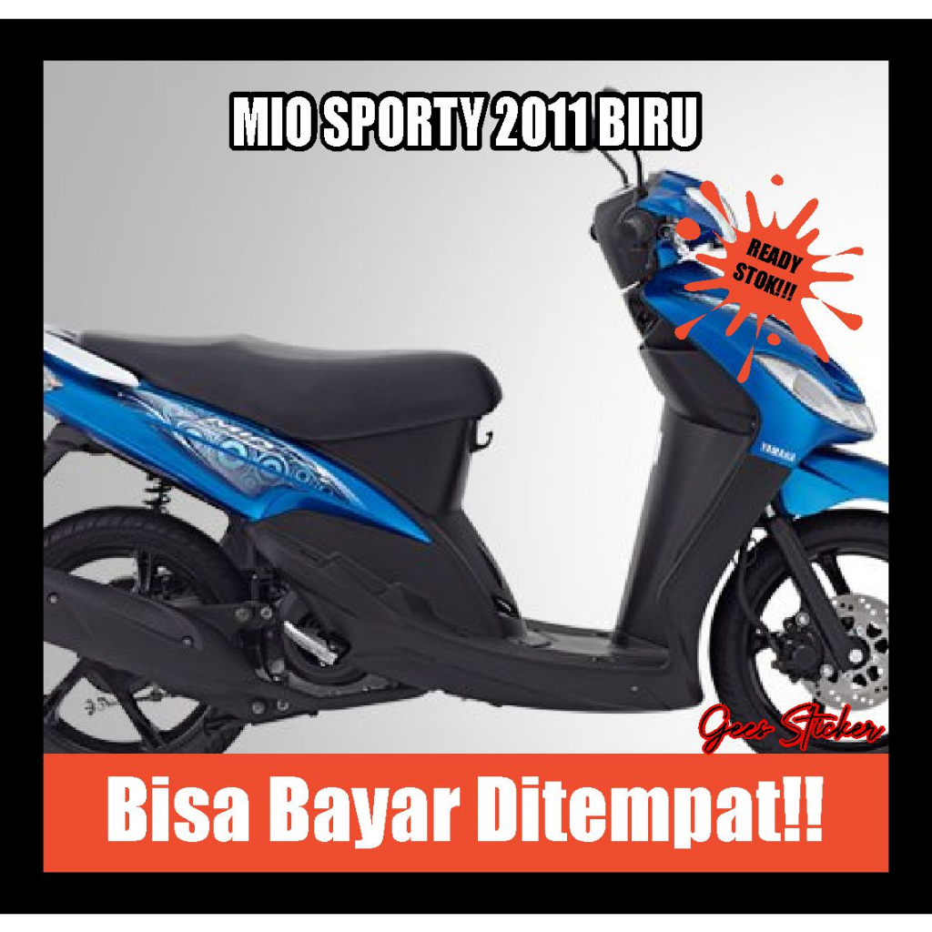 striping mio sporty 2011 biru
