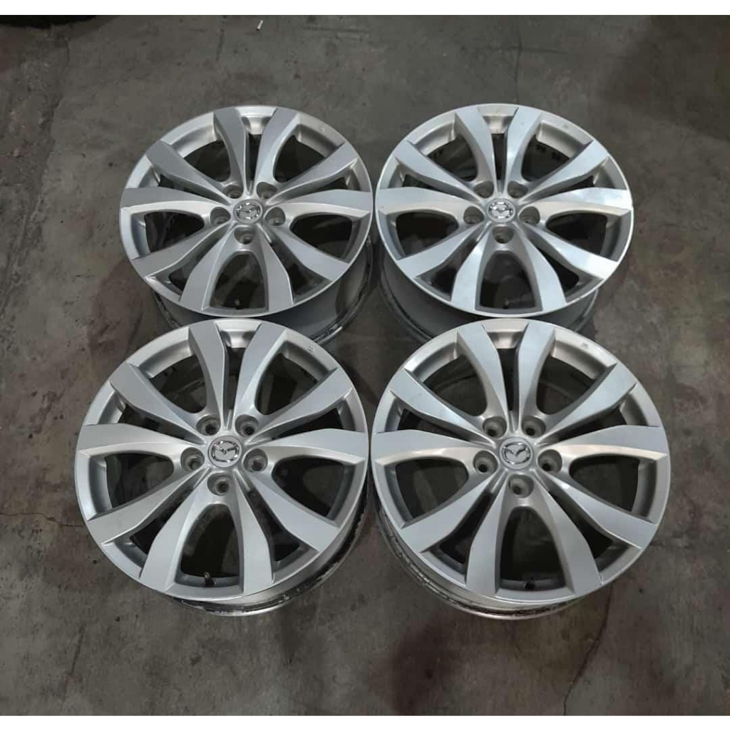 Velg Ori Copotan Mobiol Bekas Oem MAZDA CX7 R18 Hole 5X114,3 SILVER Cocok X-trail Inova X-pander Hrv