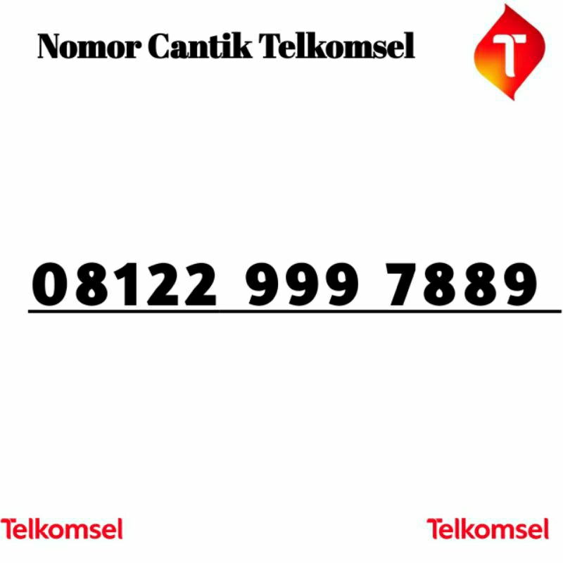 Nomor Cantik Telkomsel Kartu Perdana Nomor Cantik Simpati 999 7889