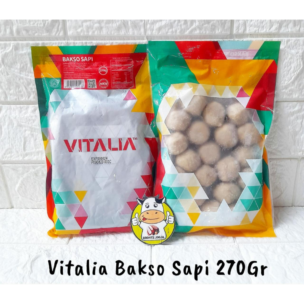 

VITALIA BAKSO SAPI 270GR//640GR - FROZEN FOOD - BRONTZ JOGJA