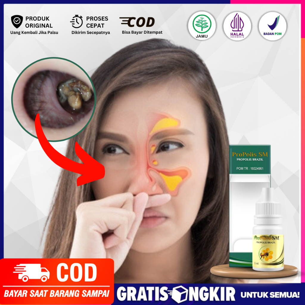 Obat Tetes Hidung Bau Busuk - Obat Hidung Berlendir Berbau Amis - ingus kuning kehijauan - Obat Peng
