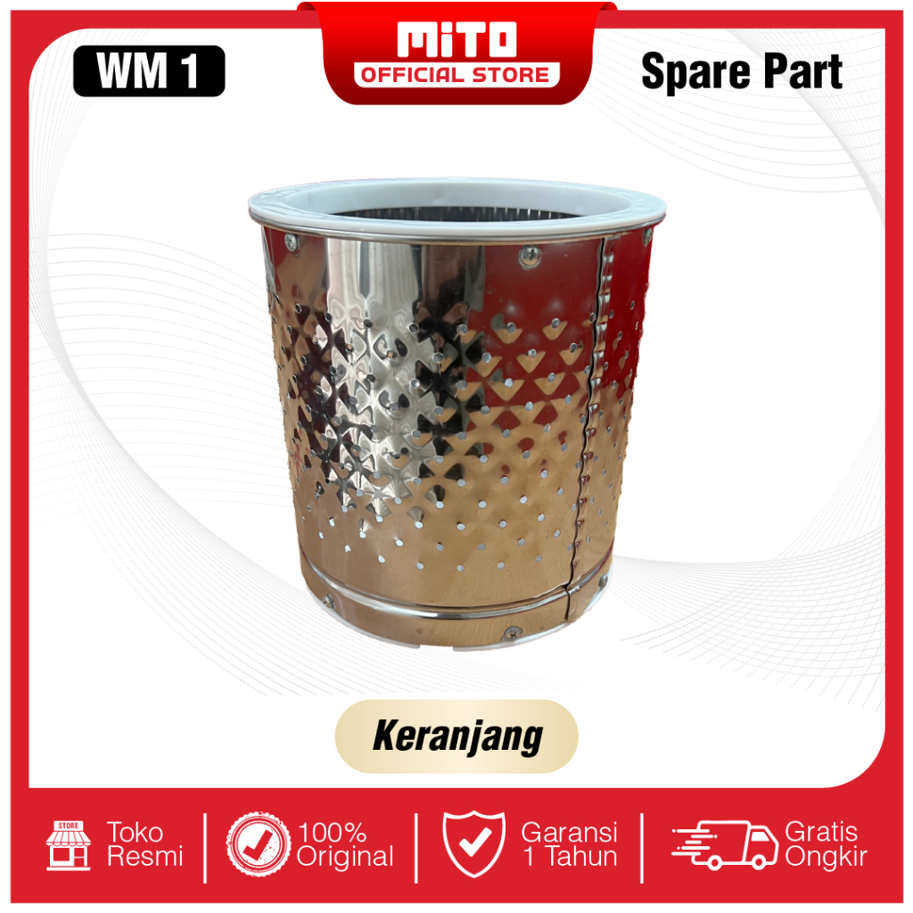 SPARE PART MITO MESIN CUCI WM1 TABUNG PENGERING