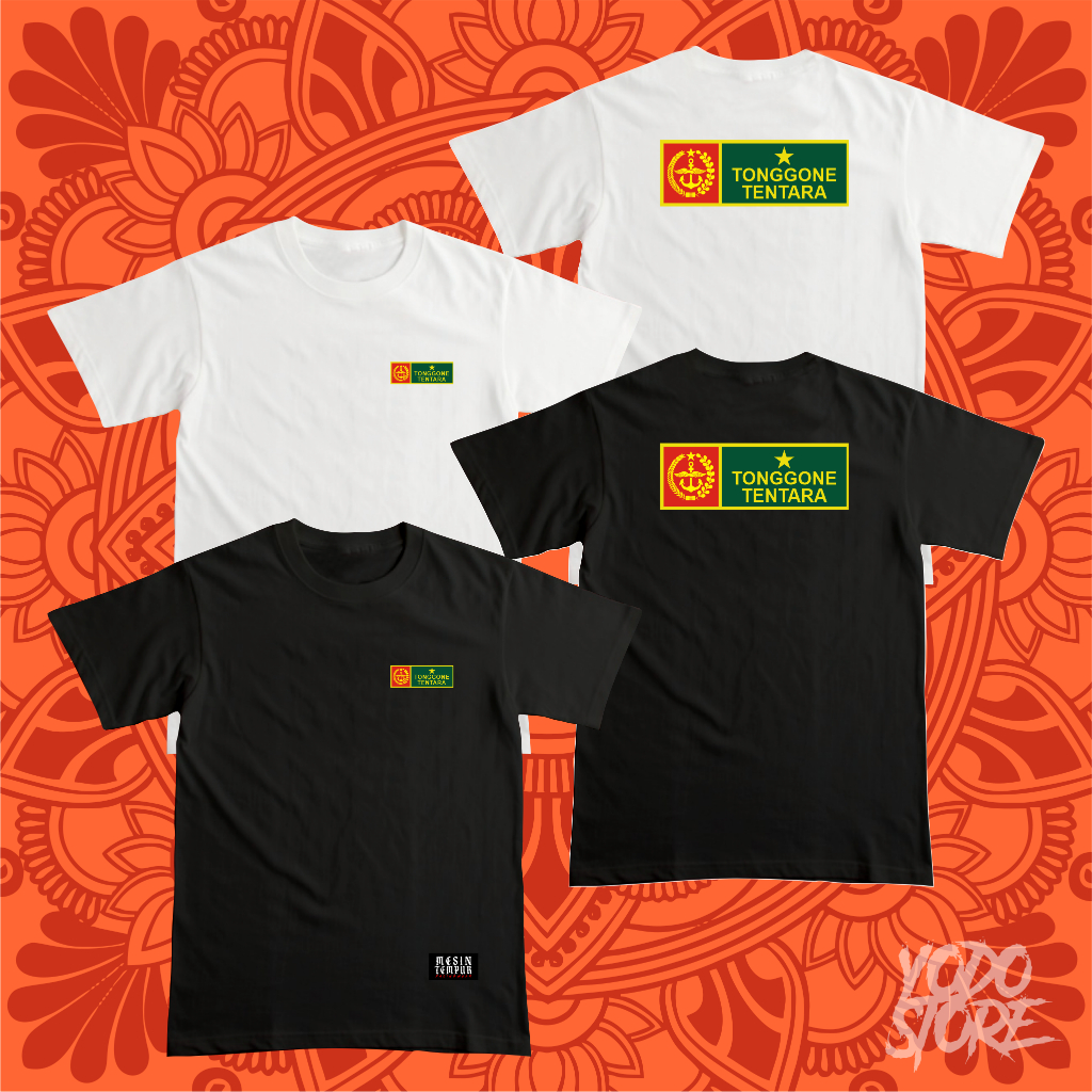 kaos pria distro baju tshirt Tonggone Tentara