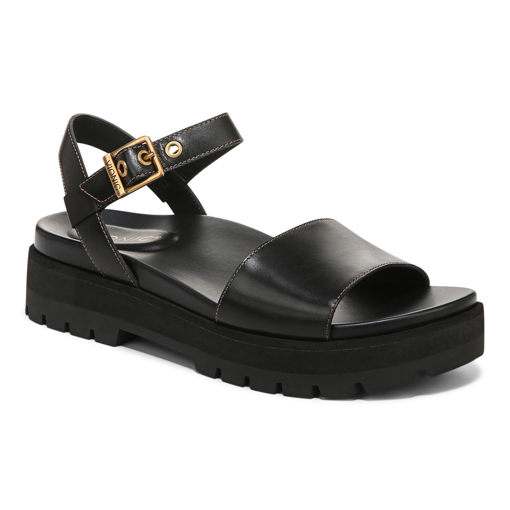 Vionic Jamie Black Sandal Wanita