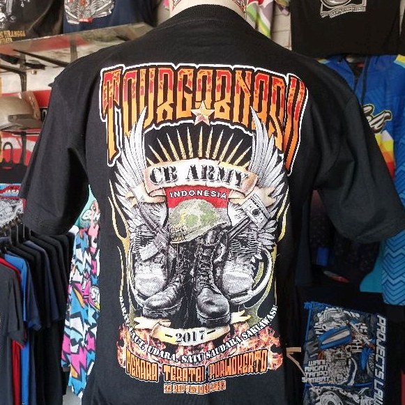Kaos acara Tourgabnas CB Army Purwokerto