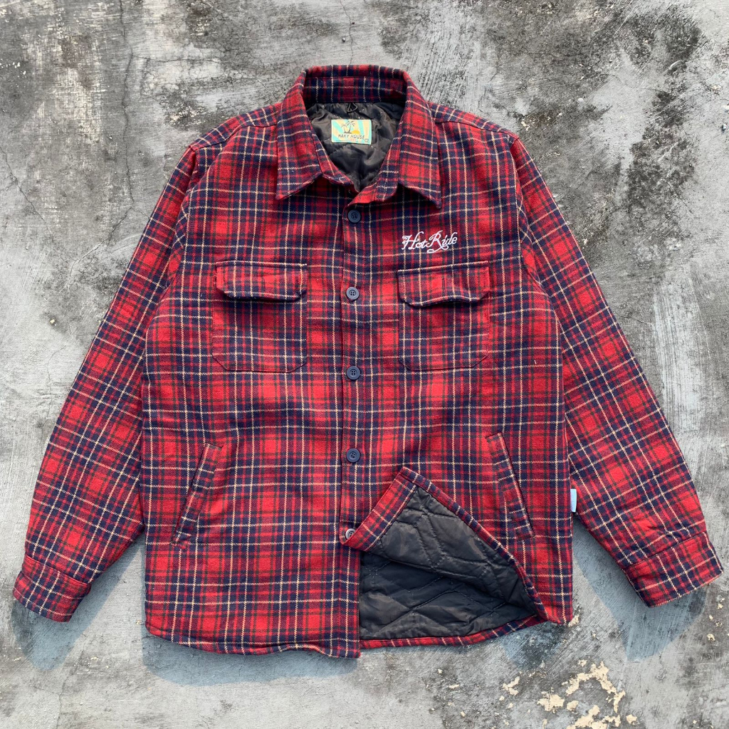 jaket flannel pria house of naky bordir puring
