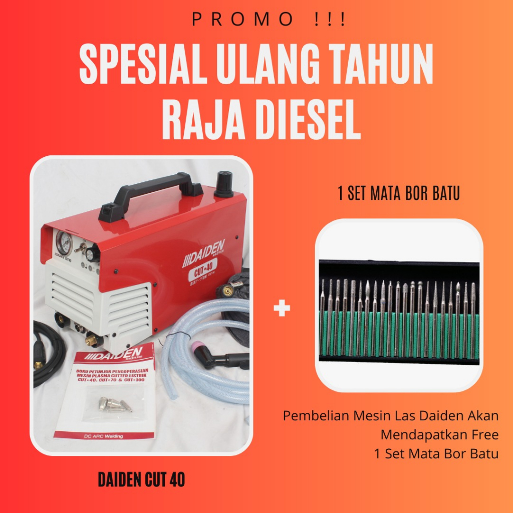 DAIDEN WELDING MACHINE CUT 40 TRAFO LAS MESIN LAS DAIDEN