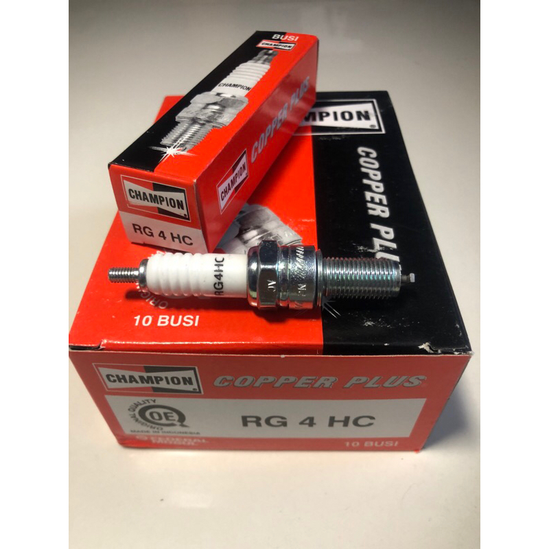 {ORI 100%} Busi Kharisma Original CHAMPION Beat Vario Karbu Scoopy Supra X 125