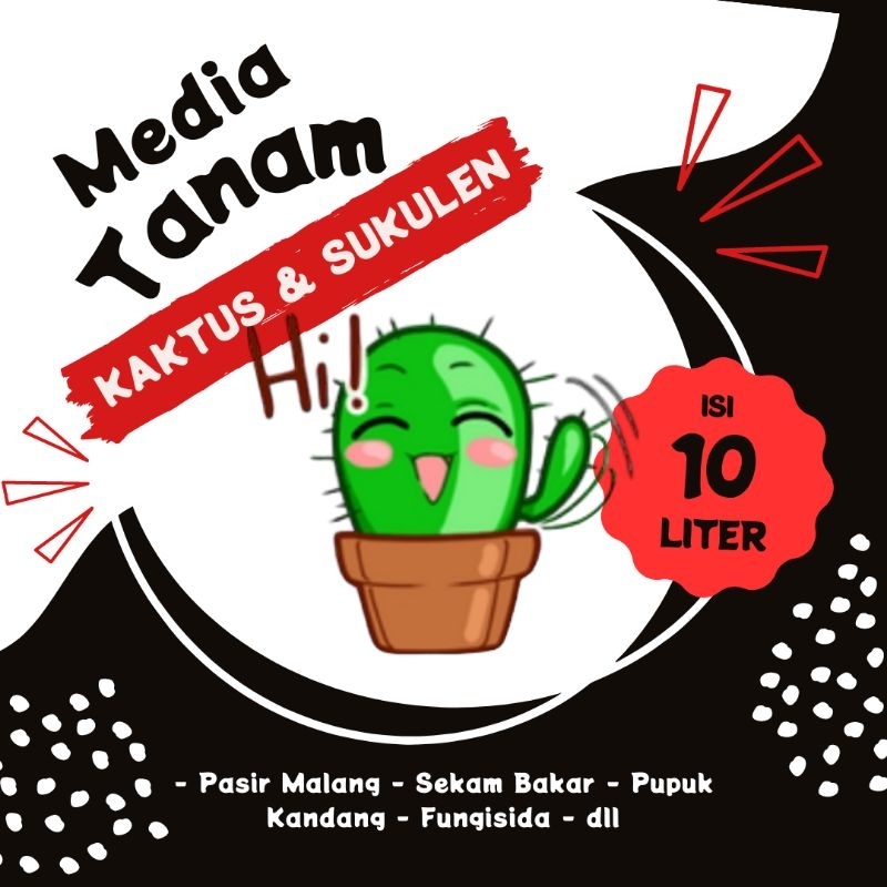 MEDIA TANAM KAKTUS (10 LITER) SIAP PAKAI