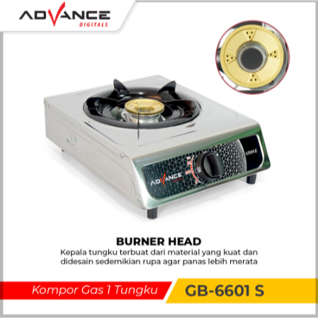 Advance Kompor Portable/Kompor 1 tungku/Kompor Gas 1 Tungku/Portable Stove 1 Tungku Gas Stainless