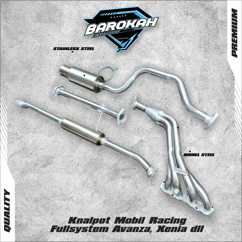 Knalpot Mobil Racing Fullsystem Avanza, Xenia dll