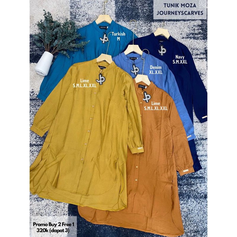 TERBARU TUNIK MOZA BY JOURNEY SCARVES