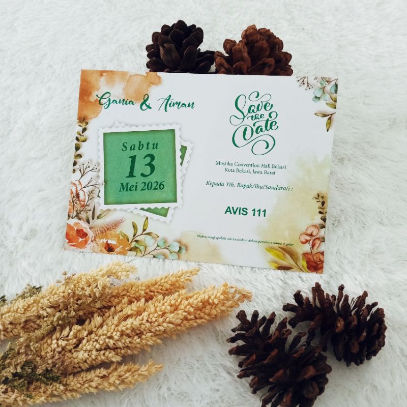 undangan pernikahan murah kekinian avis 111