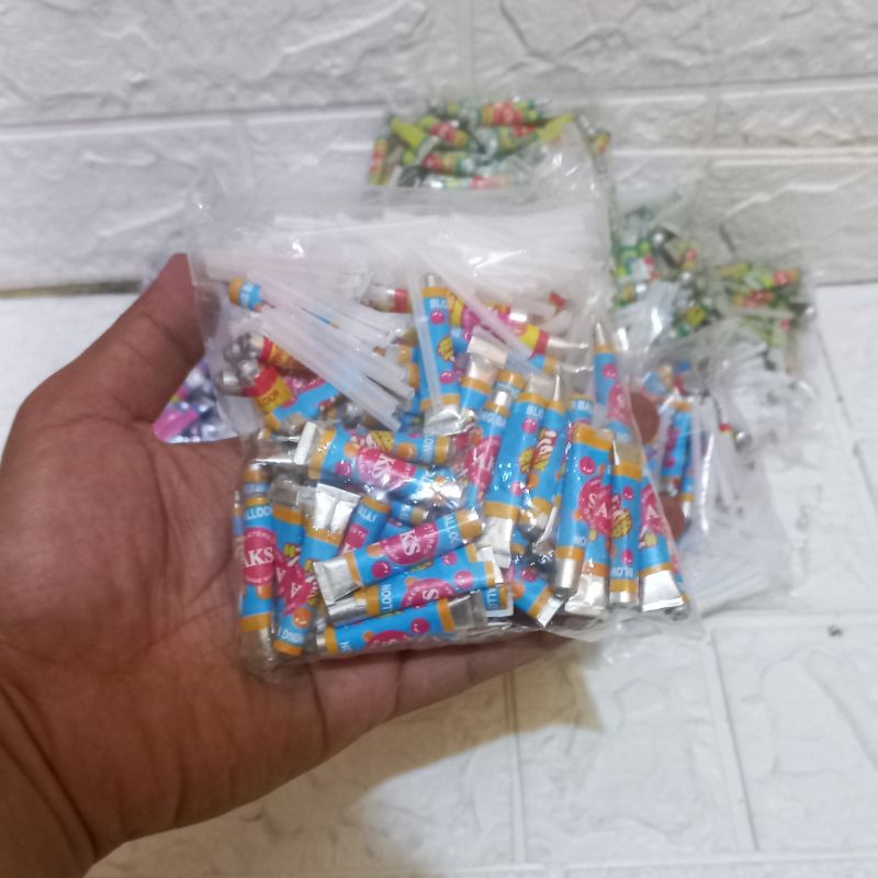Mainan Balon Tiup isi -/+100 Pcs - Mainan Balon Tiup Jadul