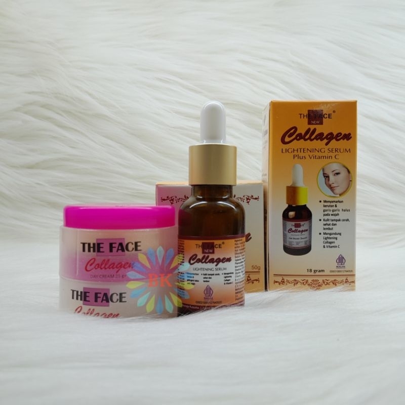 Paket Cream The Face Collagen & Serum Original Bpom