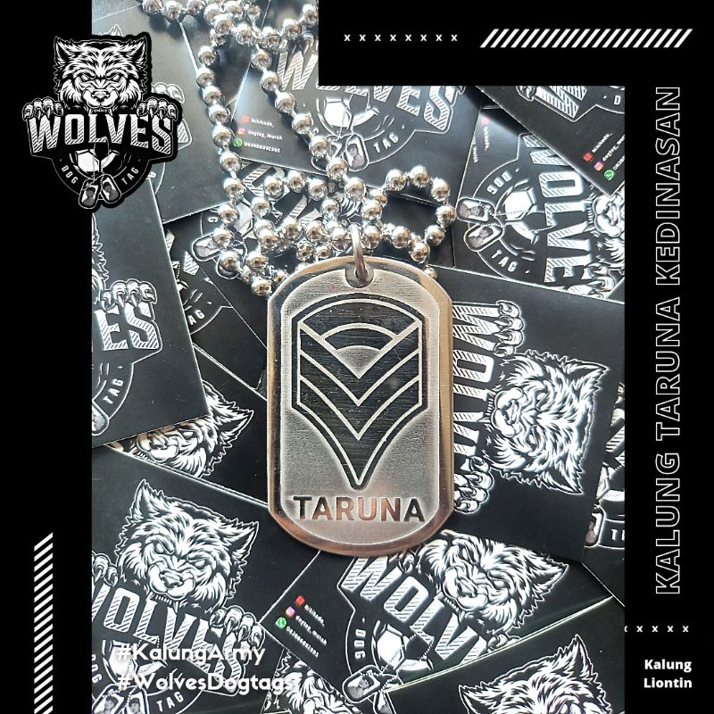 Kalung Taruna pelayaran / kalung taruna kedinasan/ kalung dog tags / Akpelni / Amni / Kalung army