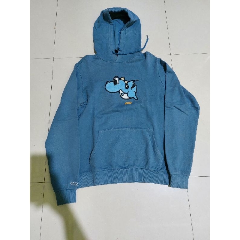 hoodie pancoat dragon/naga biru original