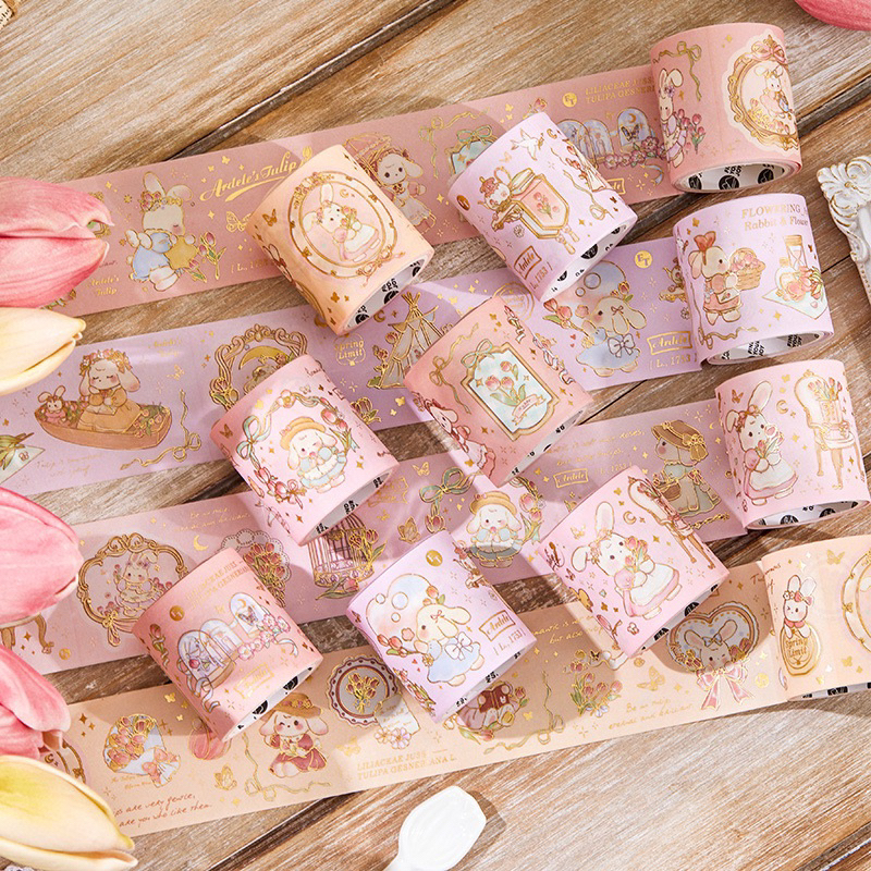 

washi tape selotip binatang hewan kelinci cute lucu 45 mm