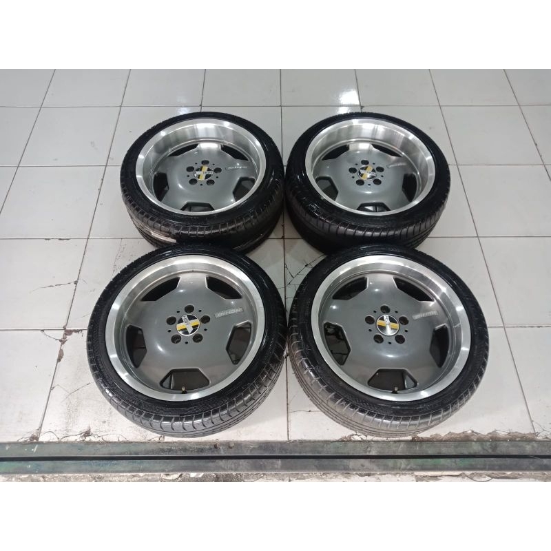 pelek mobil second mercy ring 18 celong merk HSR Euro + ban pnp camry stream