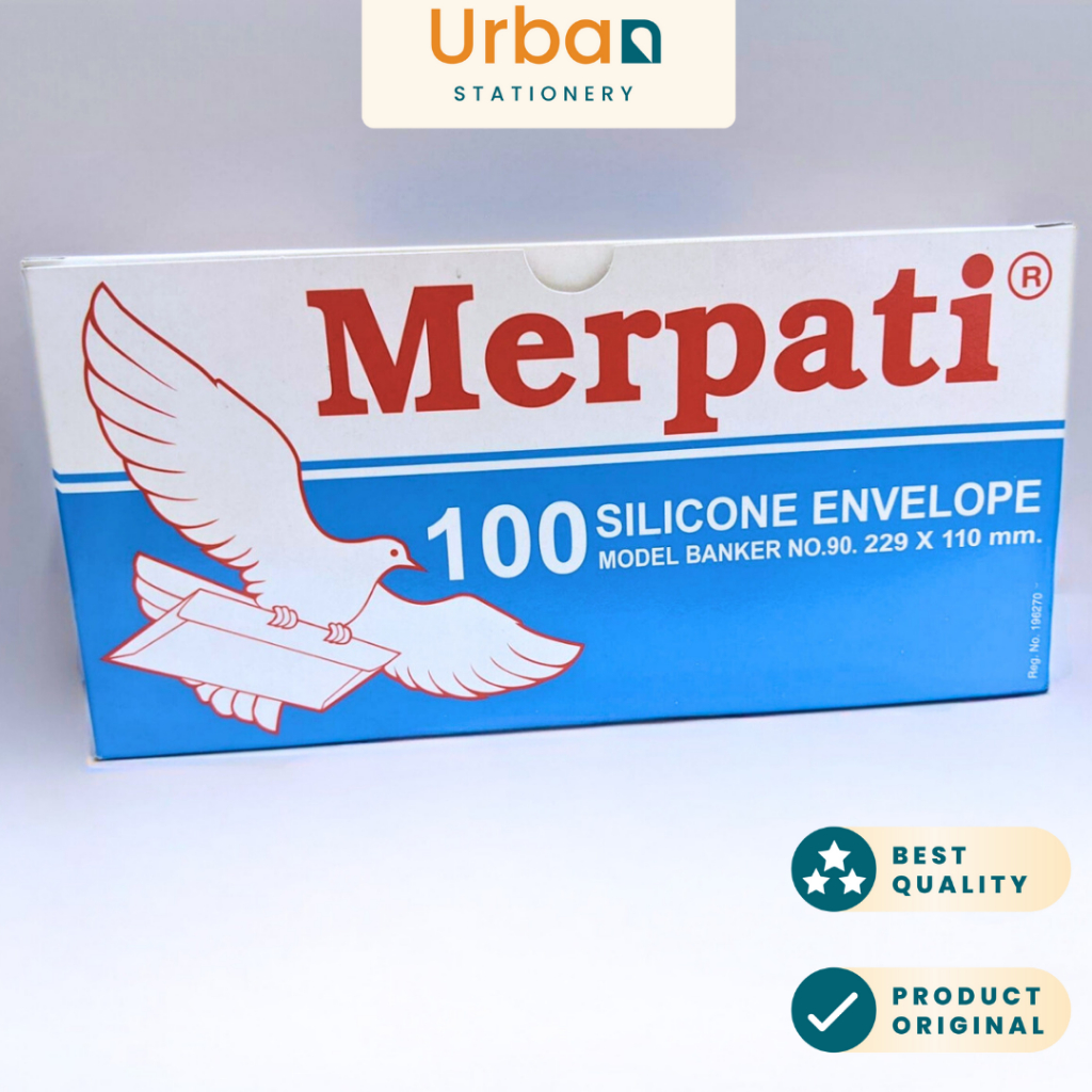 

Amplop putih Polos panjang Merpati Envelope 90 70gram Lem Berperekat 1 pack